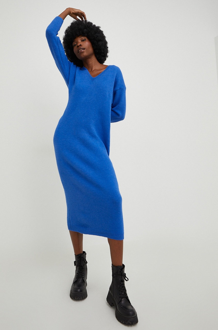 

Платье с шерстью Answear Lab midi oversize