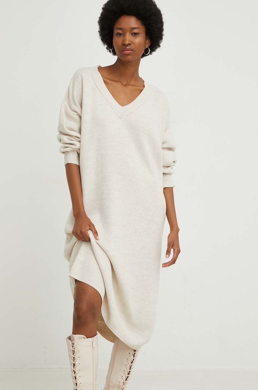 

Сукня Answear Lab колір бежевий mini oversize