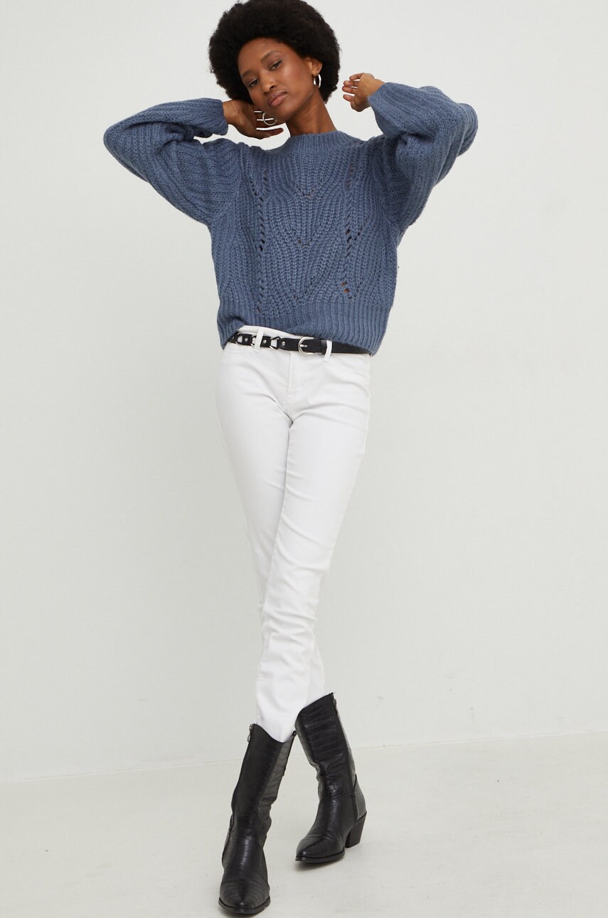 Answear lab pulover femei, culoarea violet, light