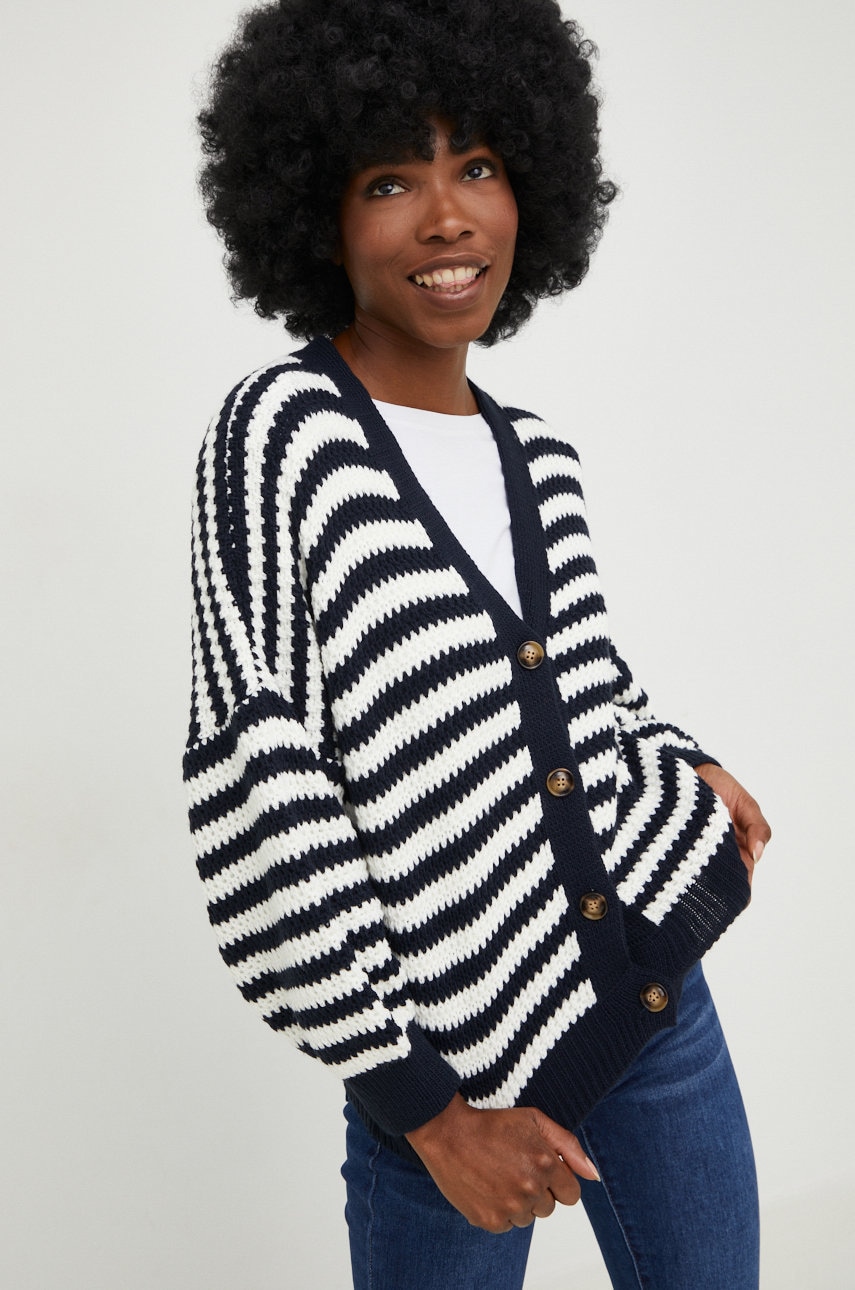 Answear lab cardigan femei, culoarea albastru marin,