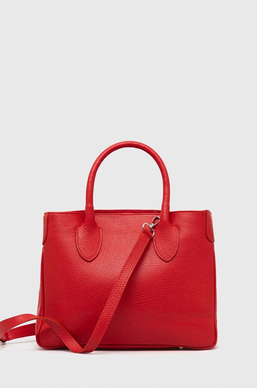 

Кожена чанта Answear Lab в червено, Червен
