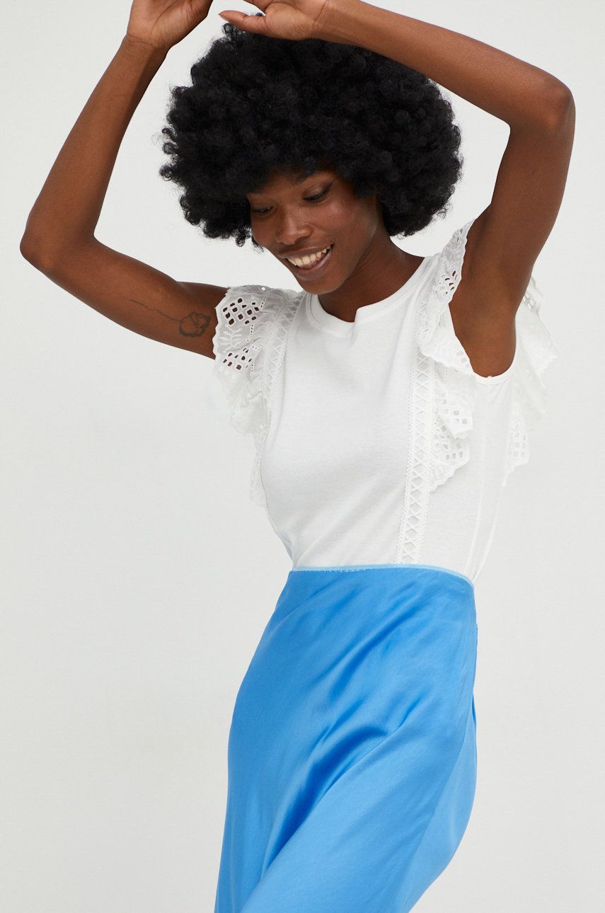 Answear Lab tricou femei, culoarea alb Answear Lab imagine noua 2022