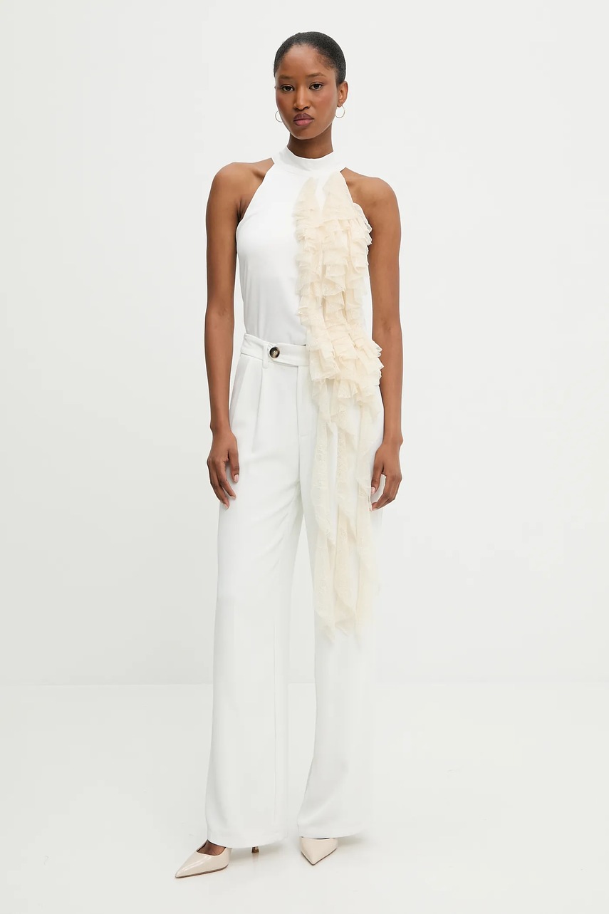 Блузка Answear.LAB цвет бежевый однотонная