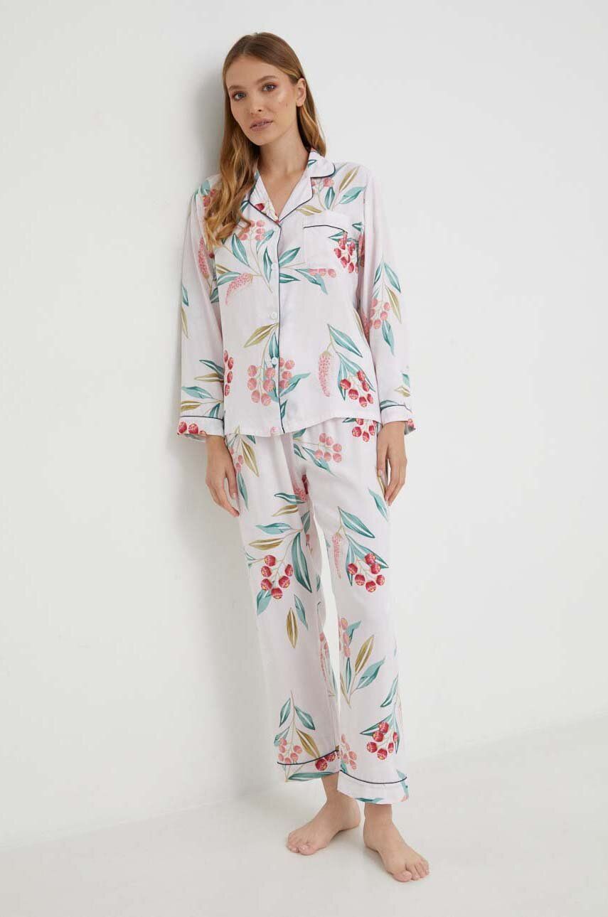 Answear Lab Pijama Femei, Culoarea Roz