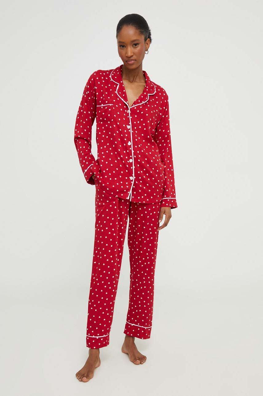 Answear Lab Pijama Femei, Culoarea Rosu