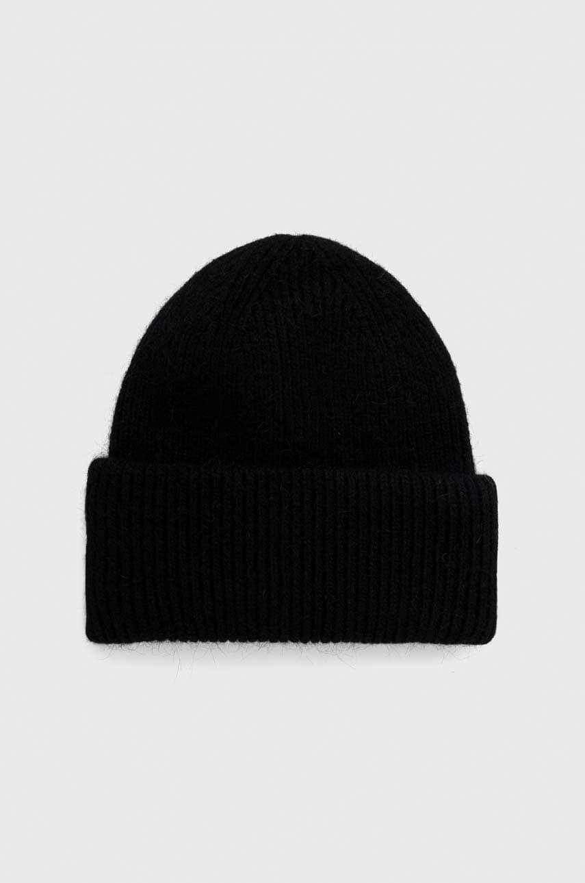 Answear Lab caciula de lana culoarea negru, de lana, din tricot gros Answear Lab caciula de lana culoarea negru, de lana, din tricot gros
