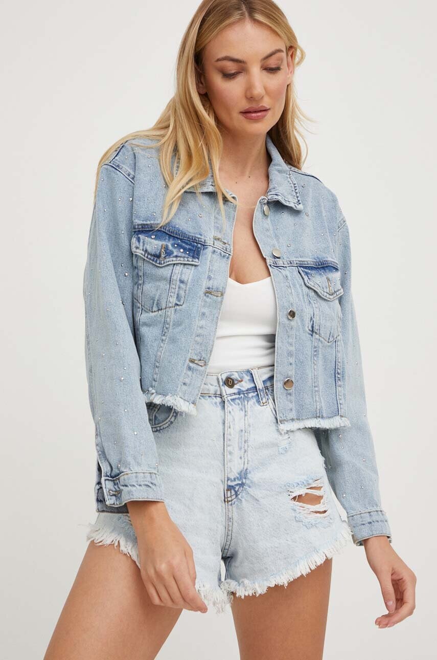 

Джинсовая куртка Answear Lab женская переходная oversize