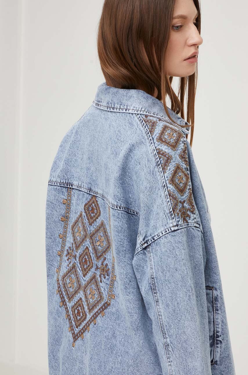 

Джинсовая куртка Answear Lab женская переходная oversize