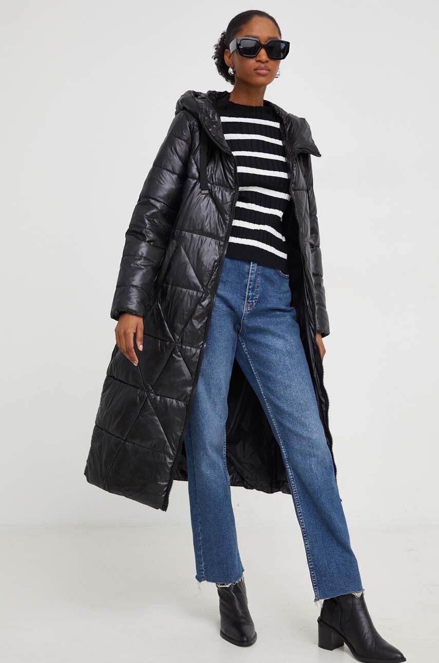Answear Lab geaca femei, culoarea negru, de iarna