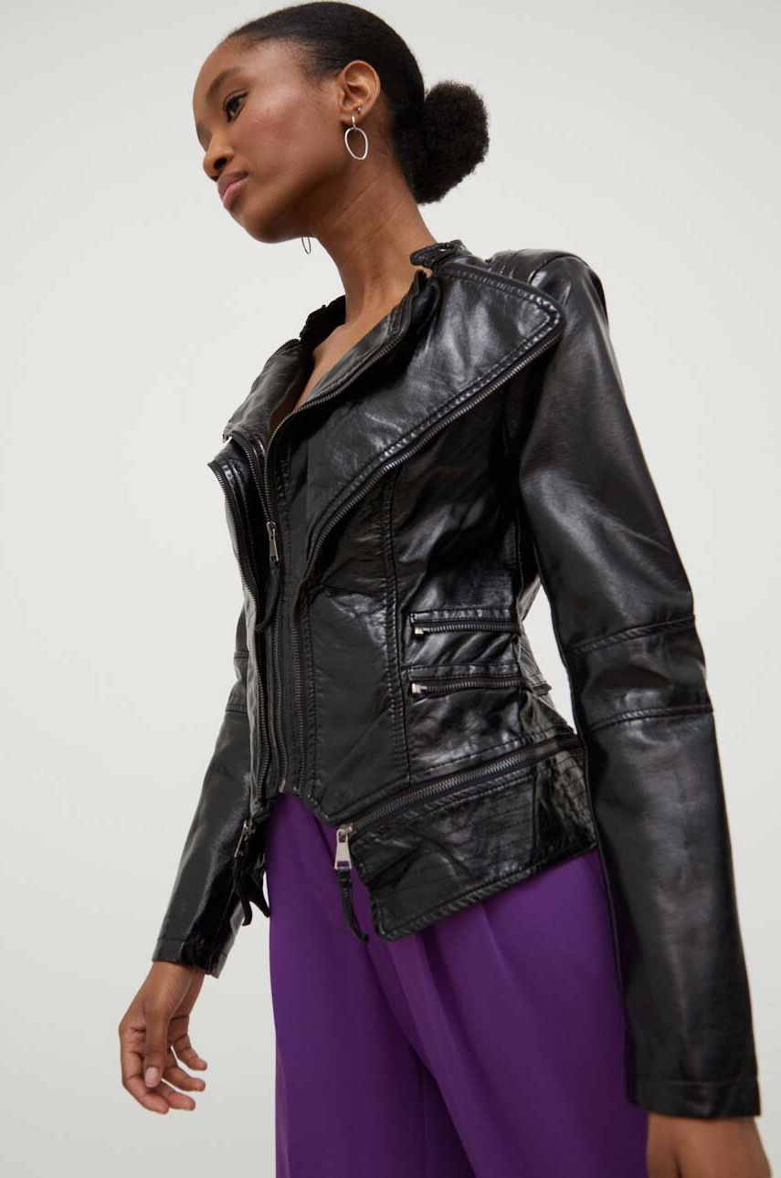 

Куртка Answear Lab жіноча колір чорний перехідна