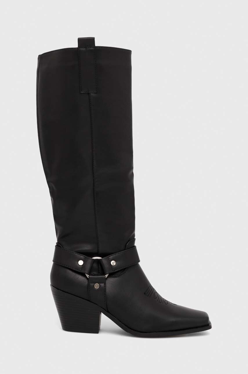Čizme Answear Lab  X limitirana kolekcija NO SHAME za žene, boja: crna, s debelom potpeticom