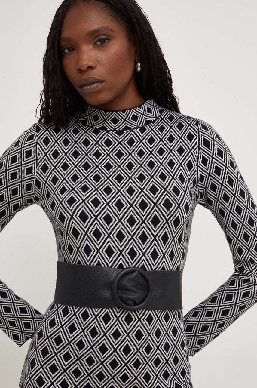 Answear Lab curea de piele femei, culoarea negru - Shoppu.ro