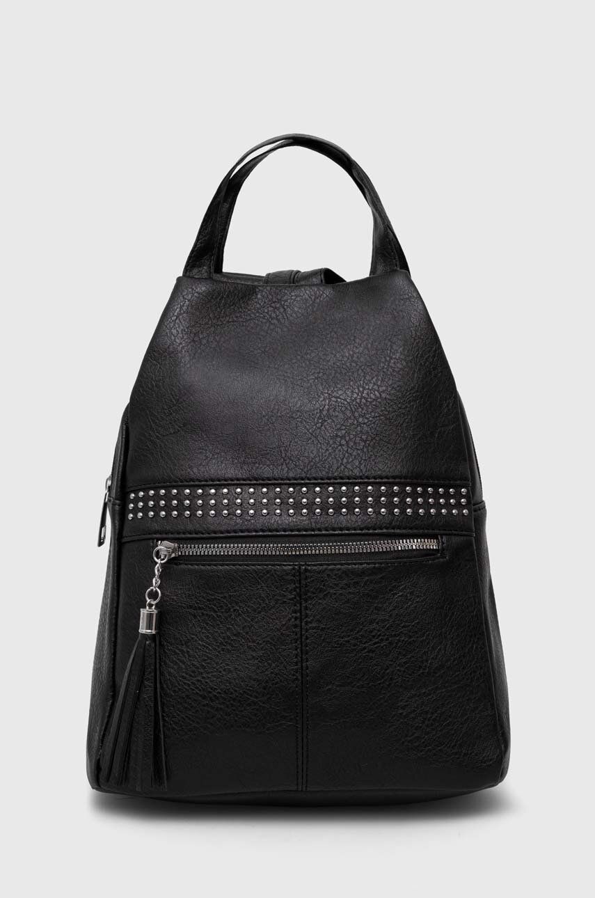 Answear Lab rucsac femei, culoarea negru, mic, neted