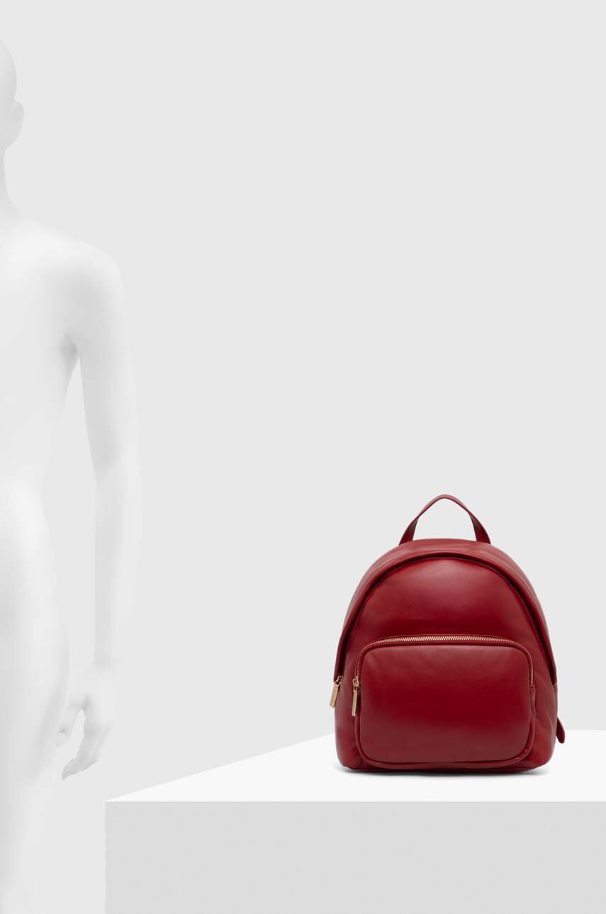 Answear Lab plecak damski kolor czerwony mały gładki