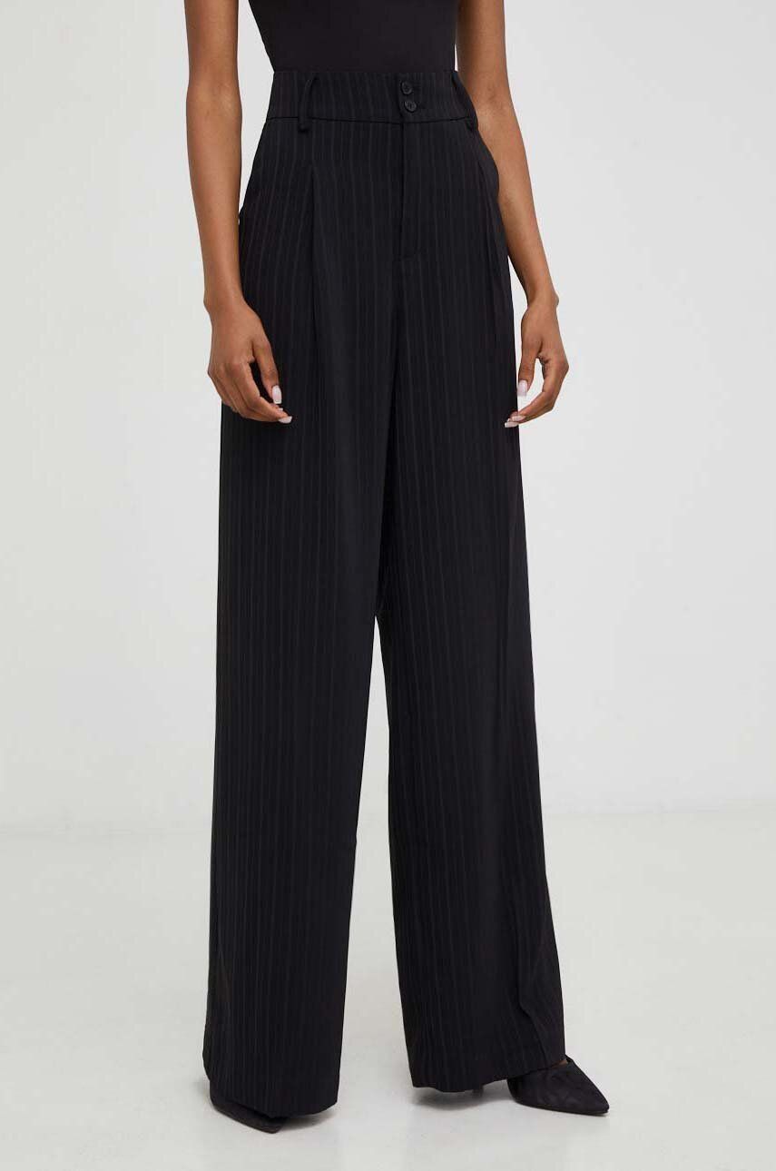 Answear Lab pantaloni X limited collection NO SHAME femei, culoarea negru, drept, high waist