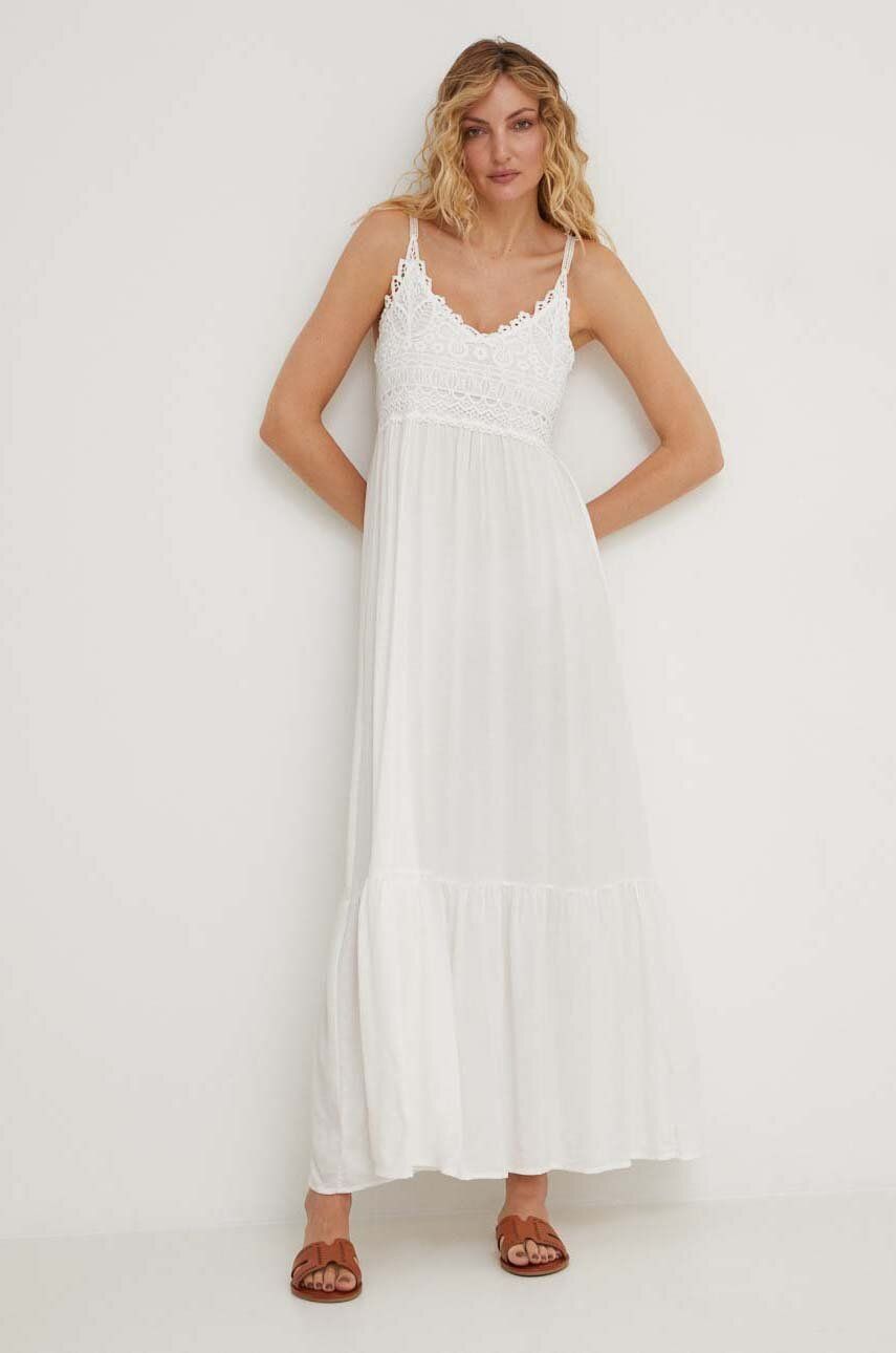 Answear Lab rochie culoarea alb, maxi, evazati image10