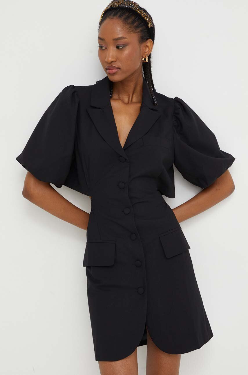 Answear Lab rochie X limited collection NO SHAME culoarea negru, mini, evazati