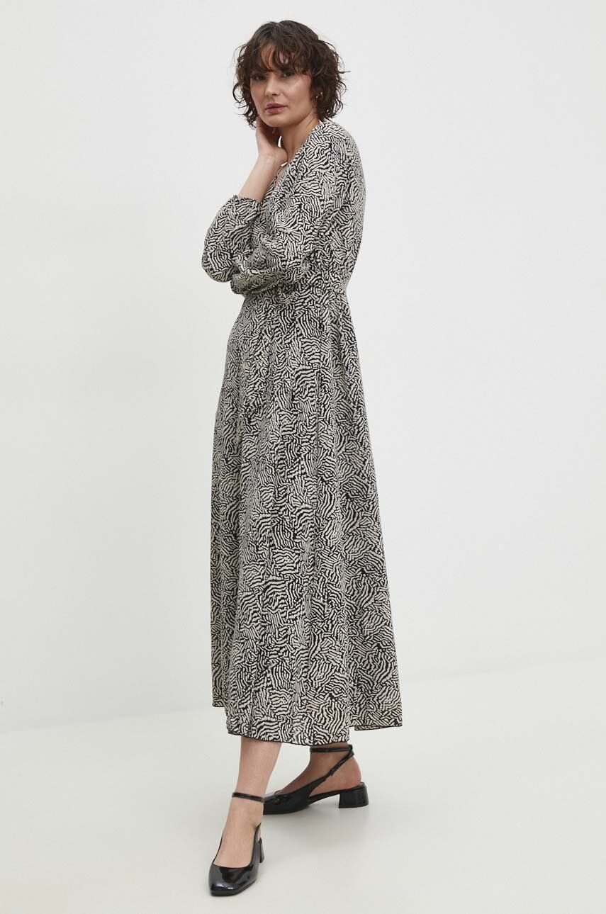 Answear Lab rochie culoarea negru, maxi, evazată