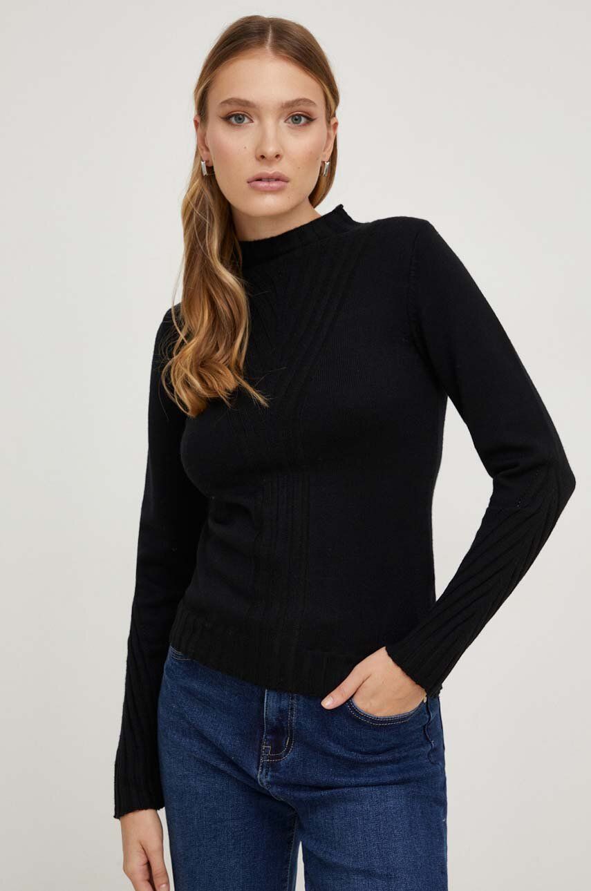 Answear Lab pulover de cașmir culoarea negru, light