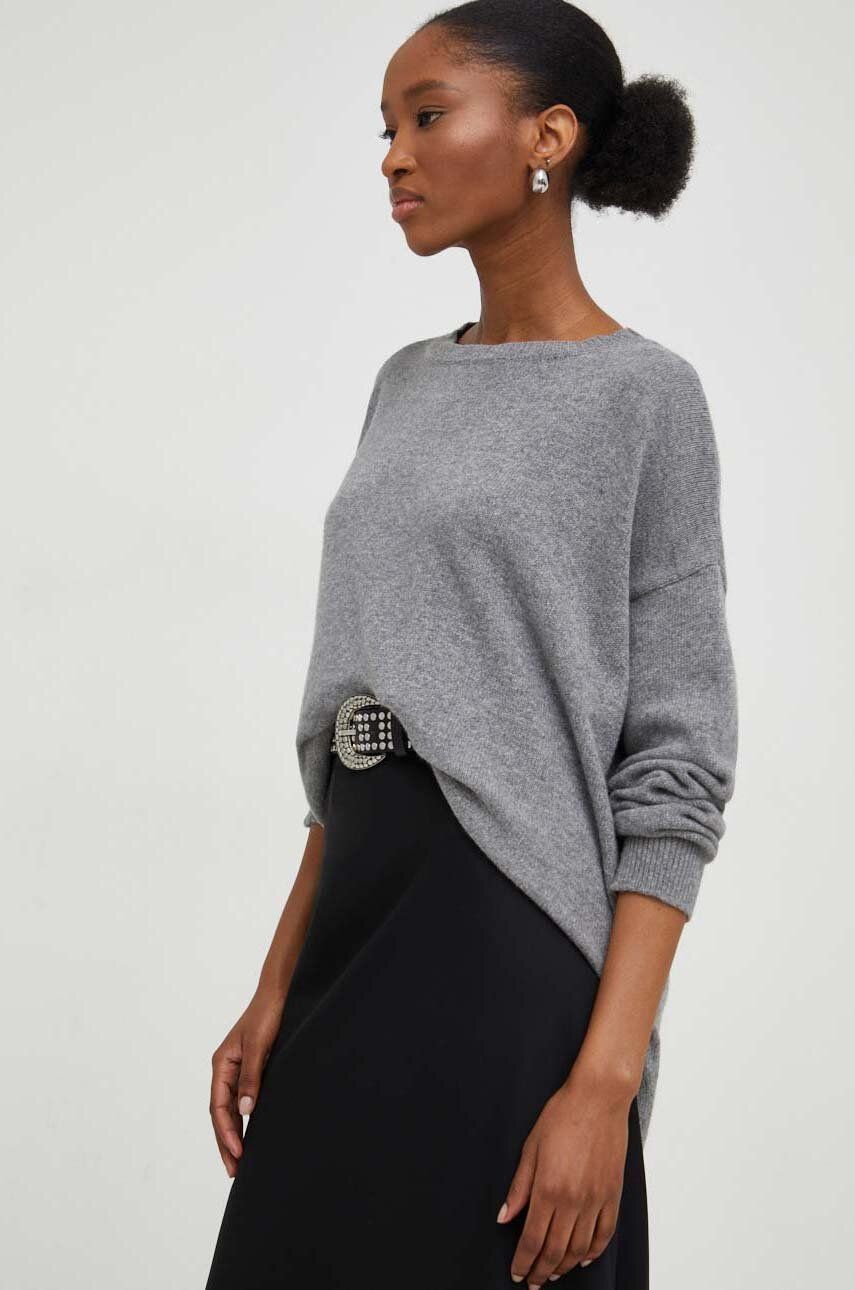 Answear Lab pulover de lana femei, culoarea gri, light
