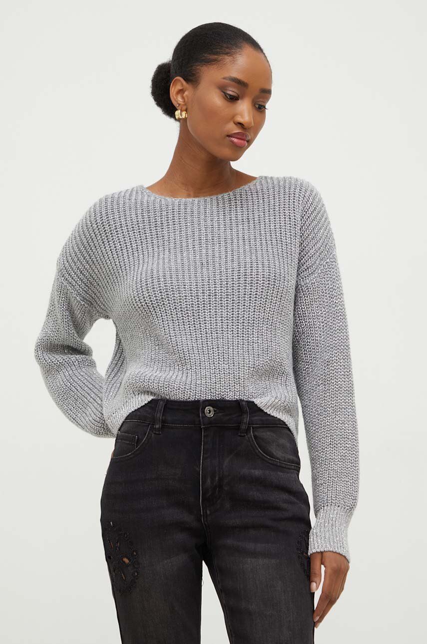 Answear Lab pulover de lana culoarea gri