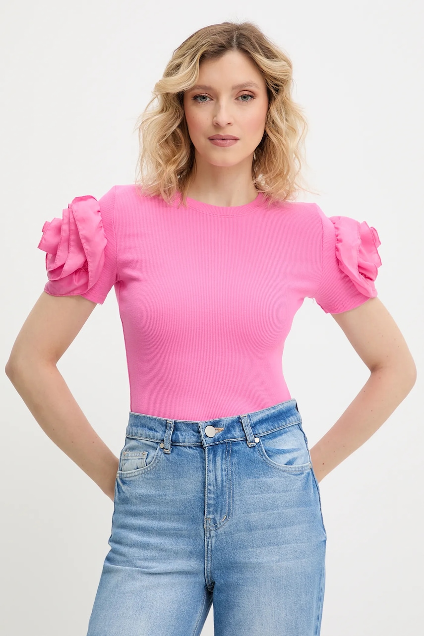 Answear Lab bluza culoarea alb, neted