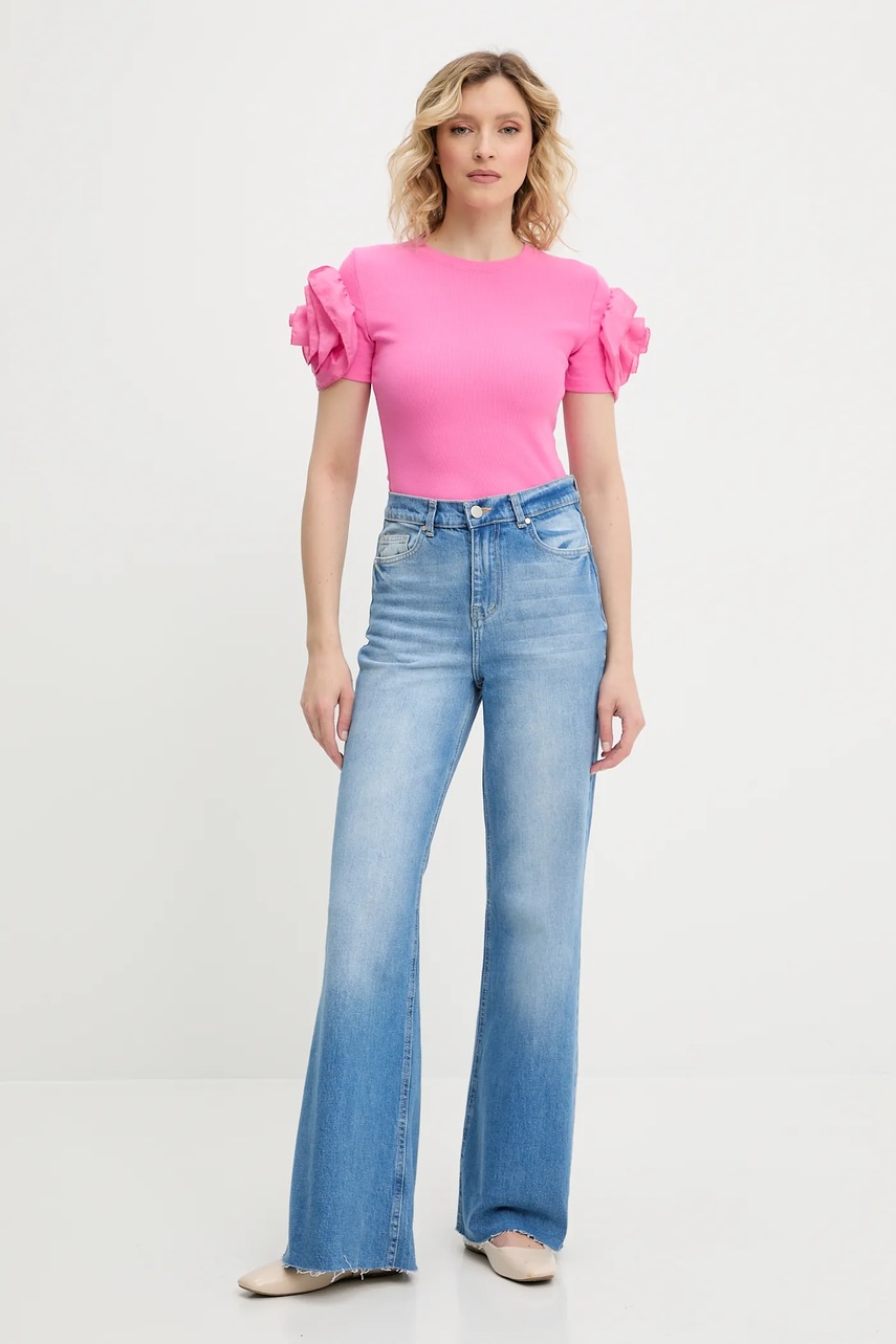 Блузка Answear Lab цвет белый однотонная