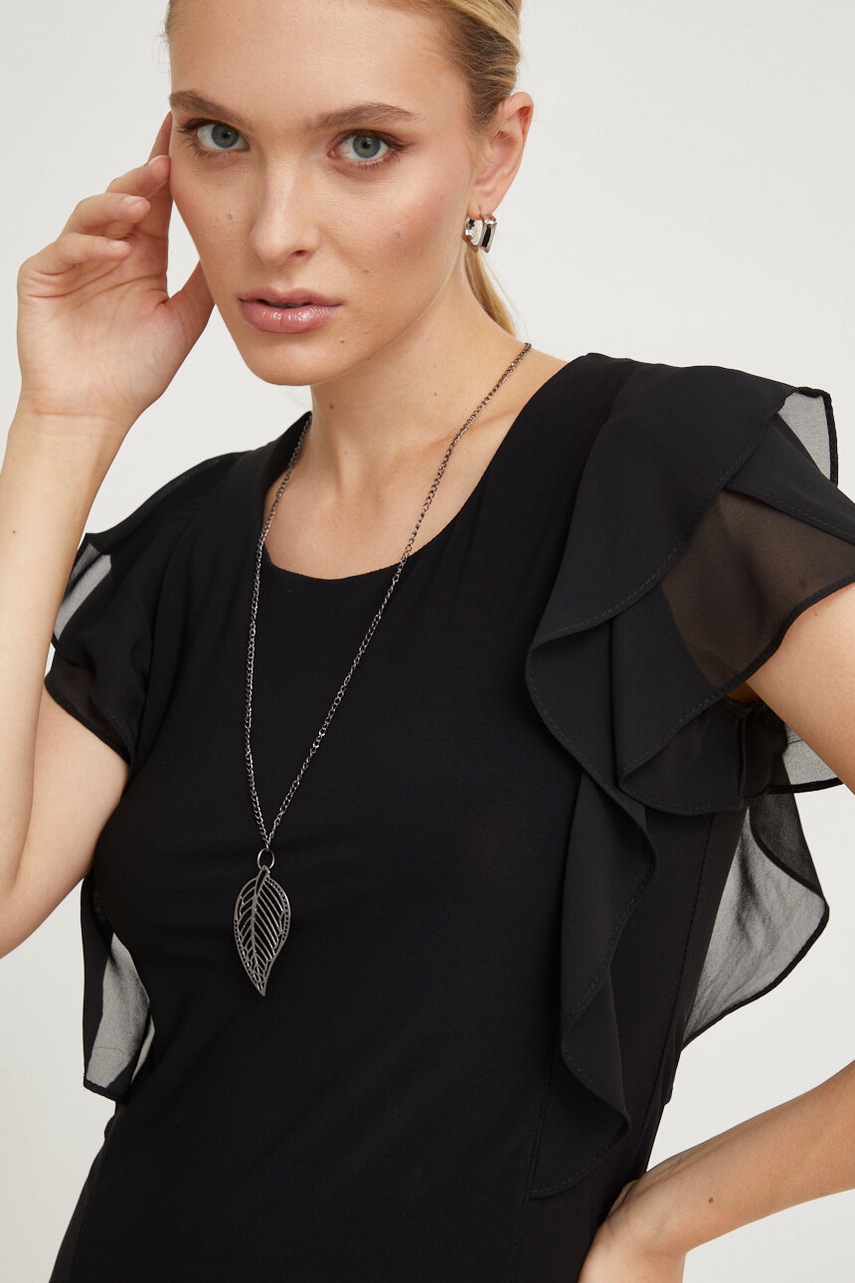 

Тениска Answear Lab в черно, Черен