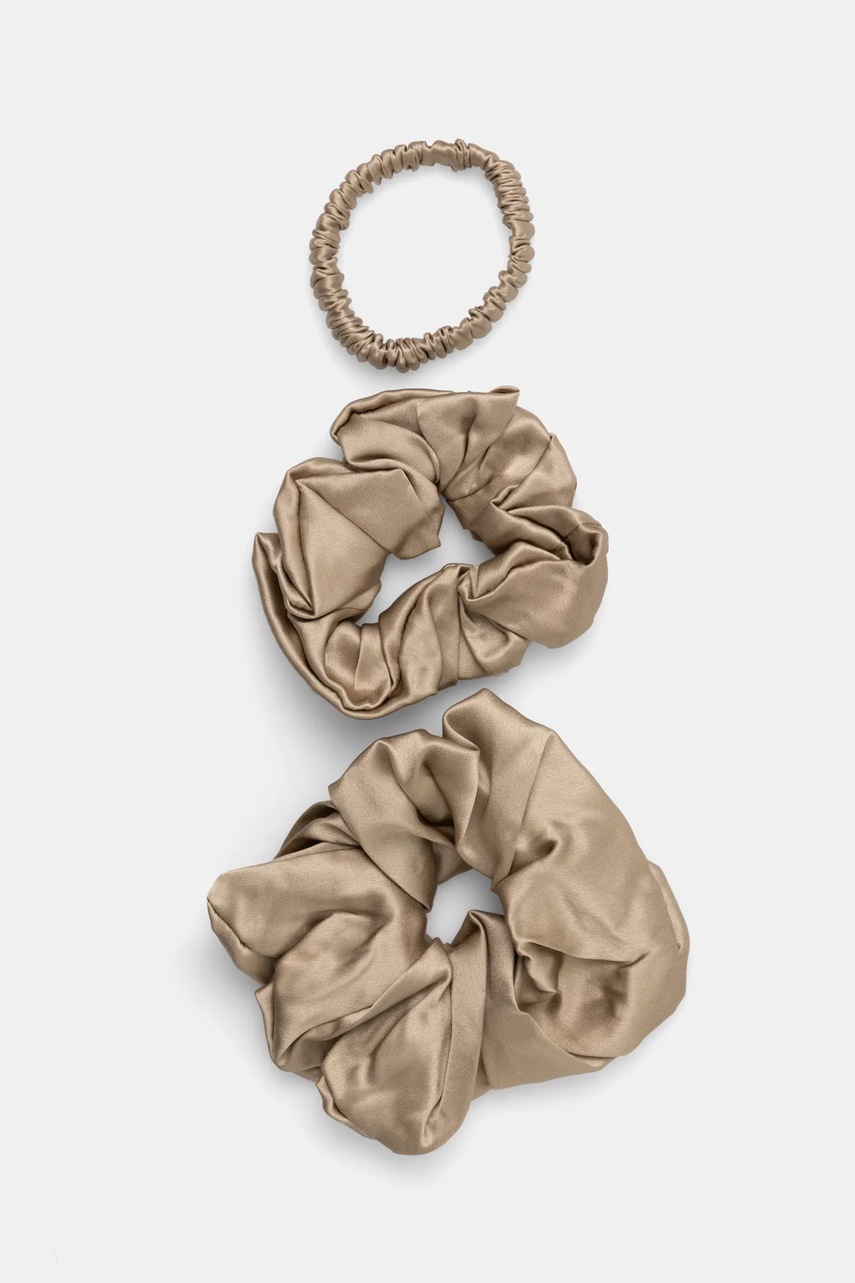 

Копринен ластик за коса Answear.LAB (3 броя), Бежов