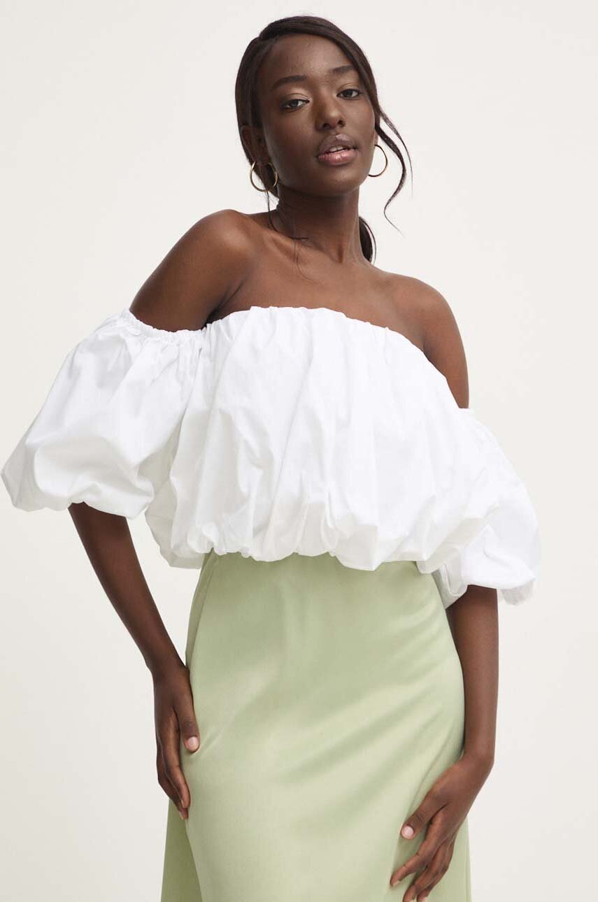 

Топ Answear Lab в бяло с изчистен дизайн, Бял