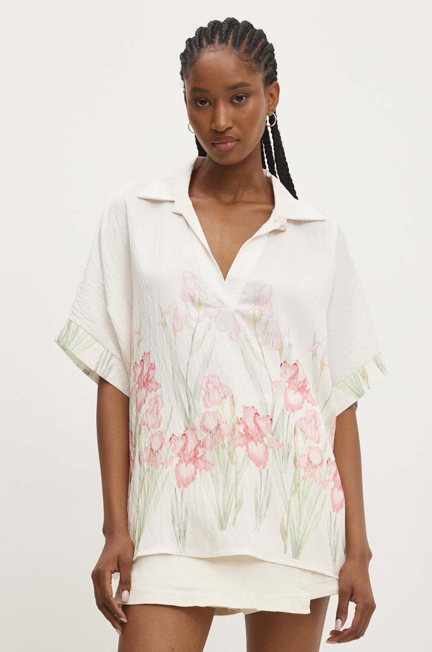 Answear Lab bluza femei, culoarea roz, modelator