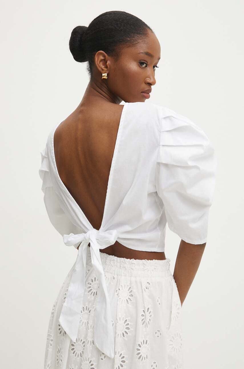 Answear Lab bluza femei, culoarea alb, neted