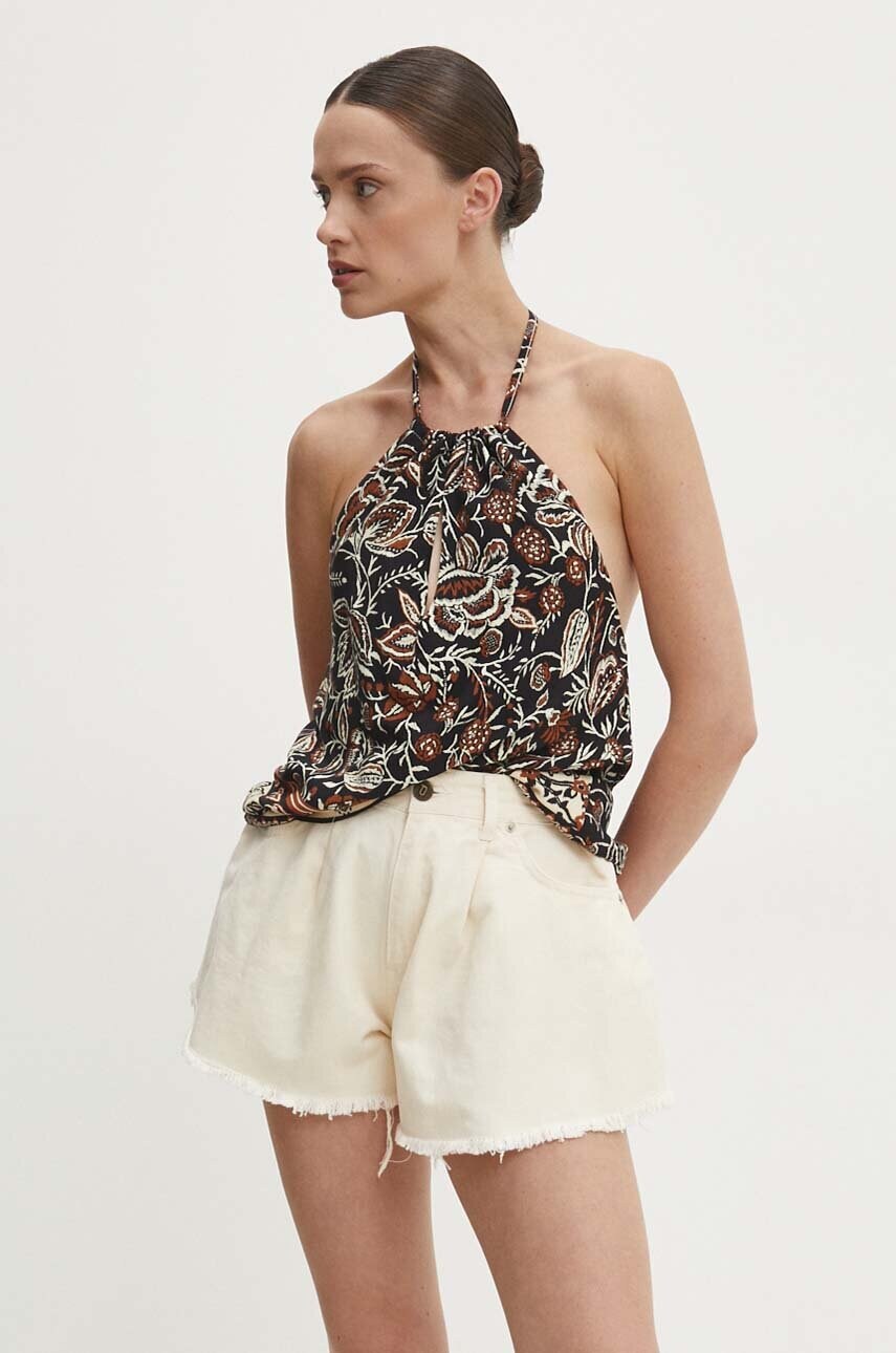 Answear Lab bluza femei, culoarea negru, modelator