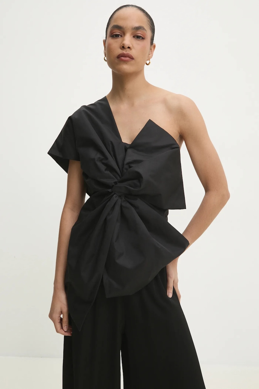 Answear Lab bluza femei, culoarea negru, neted Answear Lab bluza femei, culoarea negru, neted