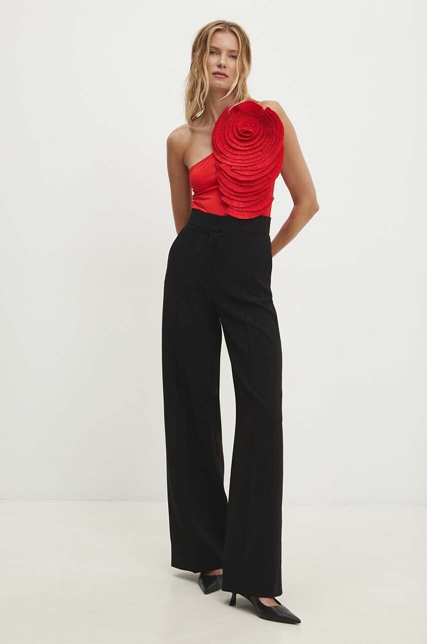 Answear Lab body femei, culoarea rosu, neted Answear Lab body femei, culoarea rosu, neted