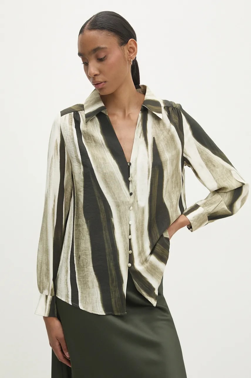 Answear Lab bluza femei, culoarea verde, modelator Answear Lab bluza femei, culoarea verde, modelator