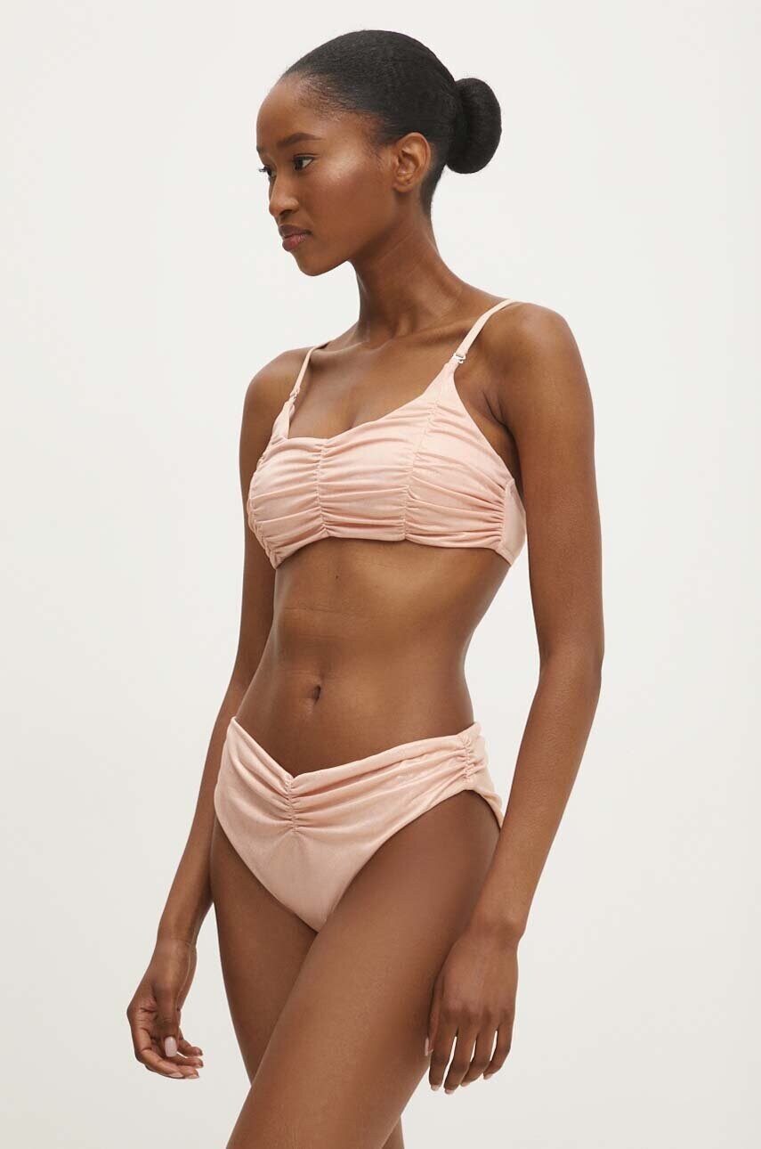 Answear Lab sutien de baie culoarea roz, cupa usor rigidizata