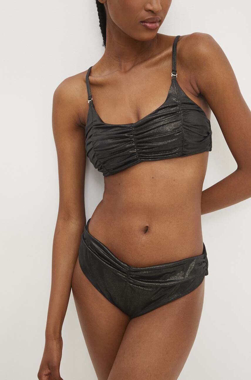 Answear Lab sutien de baie culoarea negru, cupa usor rigidizata