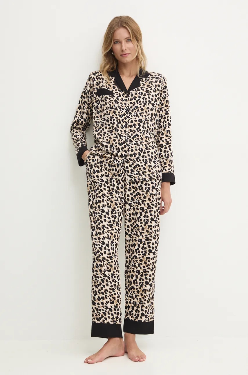 

Пижама Answear Lab дамска в кафяво, Кафяв