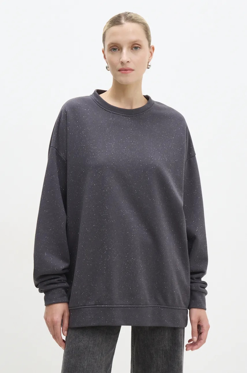 Answear Lab bluza femei, culoarea gri, neted Answear Lab bluza femei, culoarea gri, neted