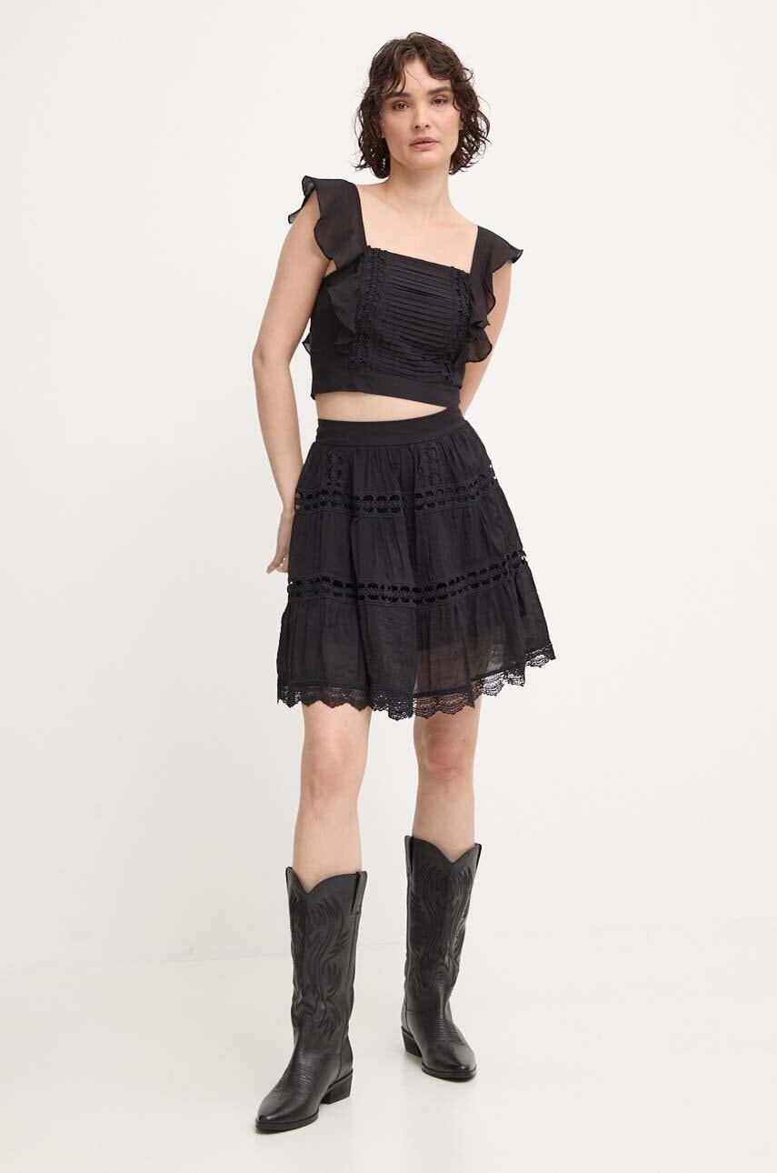 Answear Lab compleu femei, culoarea negru