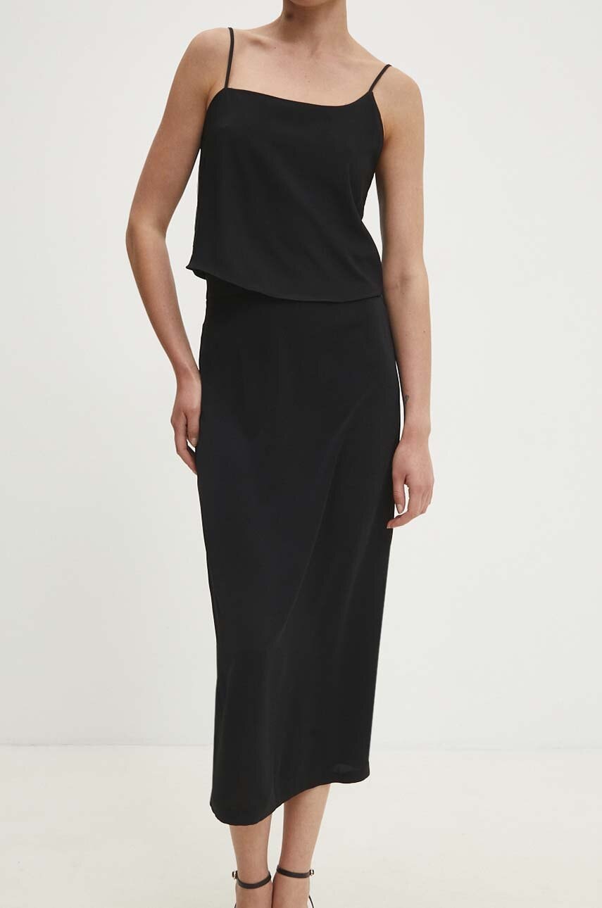 Answear Lab compleu femei, culoarea negru