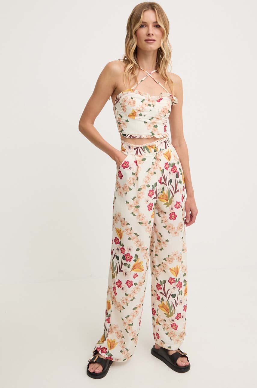 Answear Lab compleu femei, culoarea bej