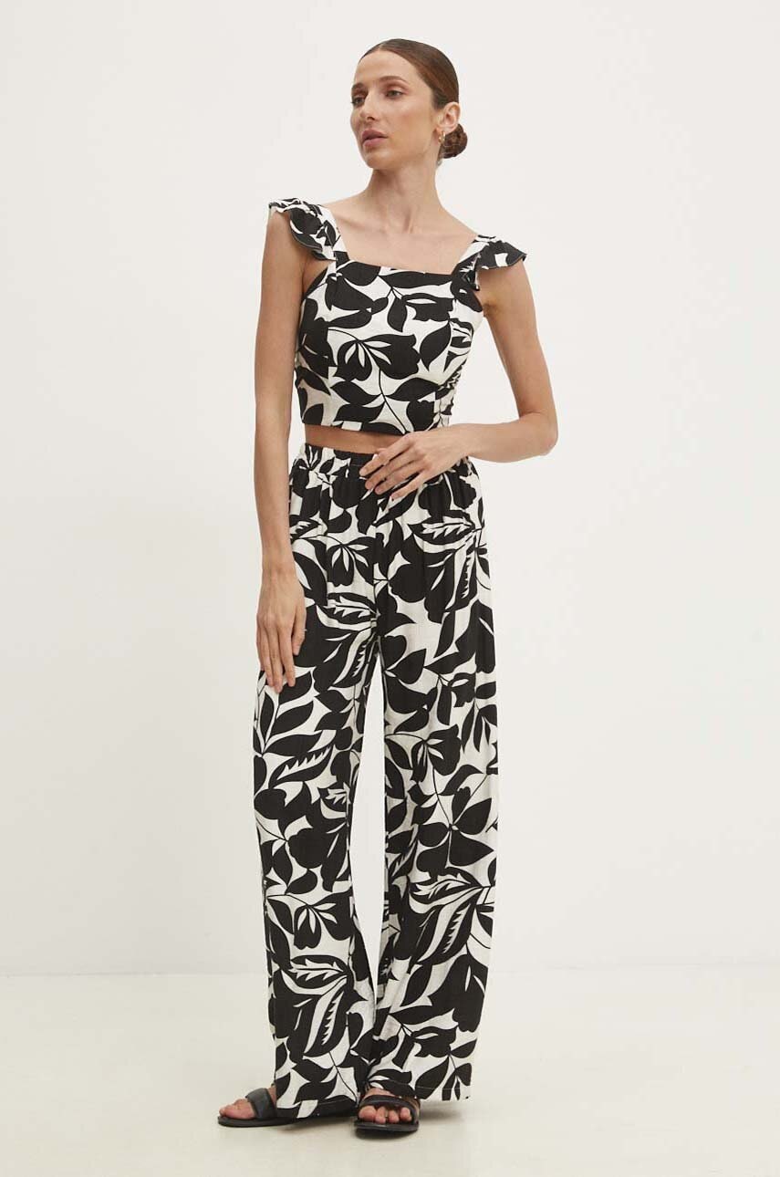 Answear Lab compleu femei, culoarea negru