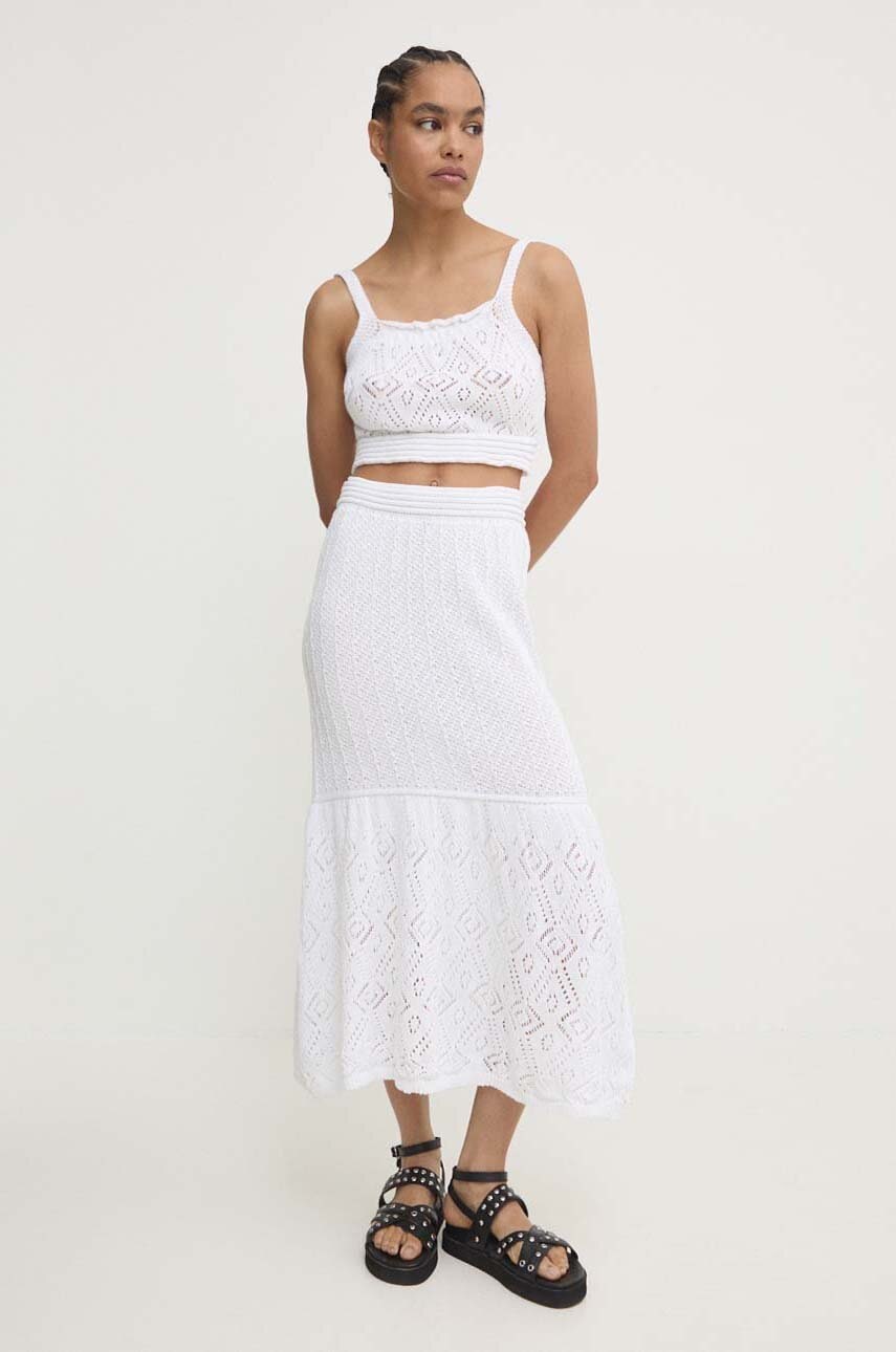 Answear Lab compleu femei, culoarea alb