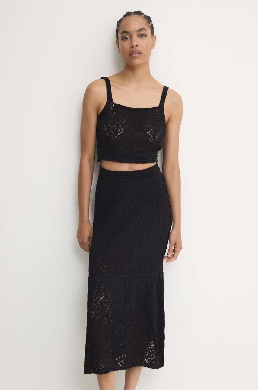 Answear Lab compleu femei, culoarea negru