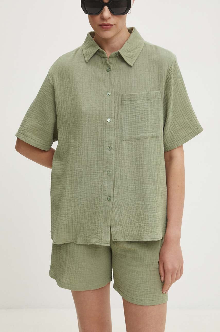 Answear Lab set din bumbac culoarea verde