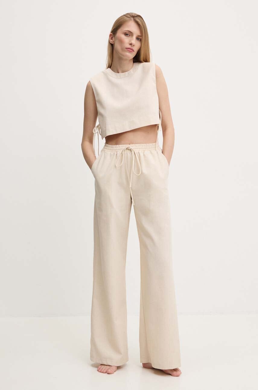 Answear Lab set de lenjerie culoarea bej