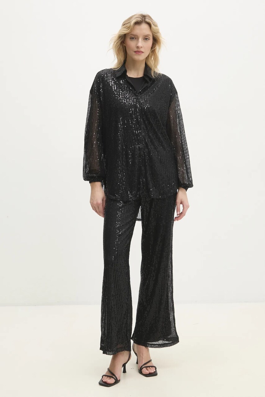 Answear Lab compleu femei, culoarea negru