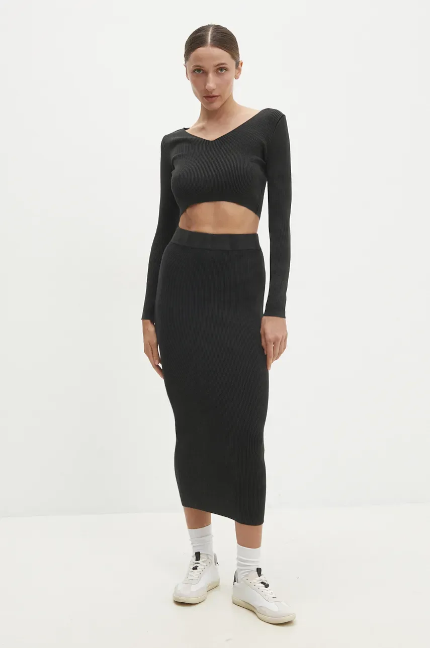 Answear Lab set din bumbac culoarea negru